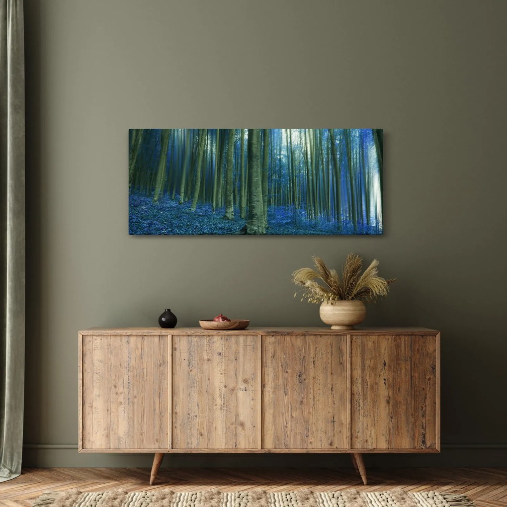 Tablou - Pădure albastră (120x50 cm)