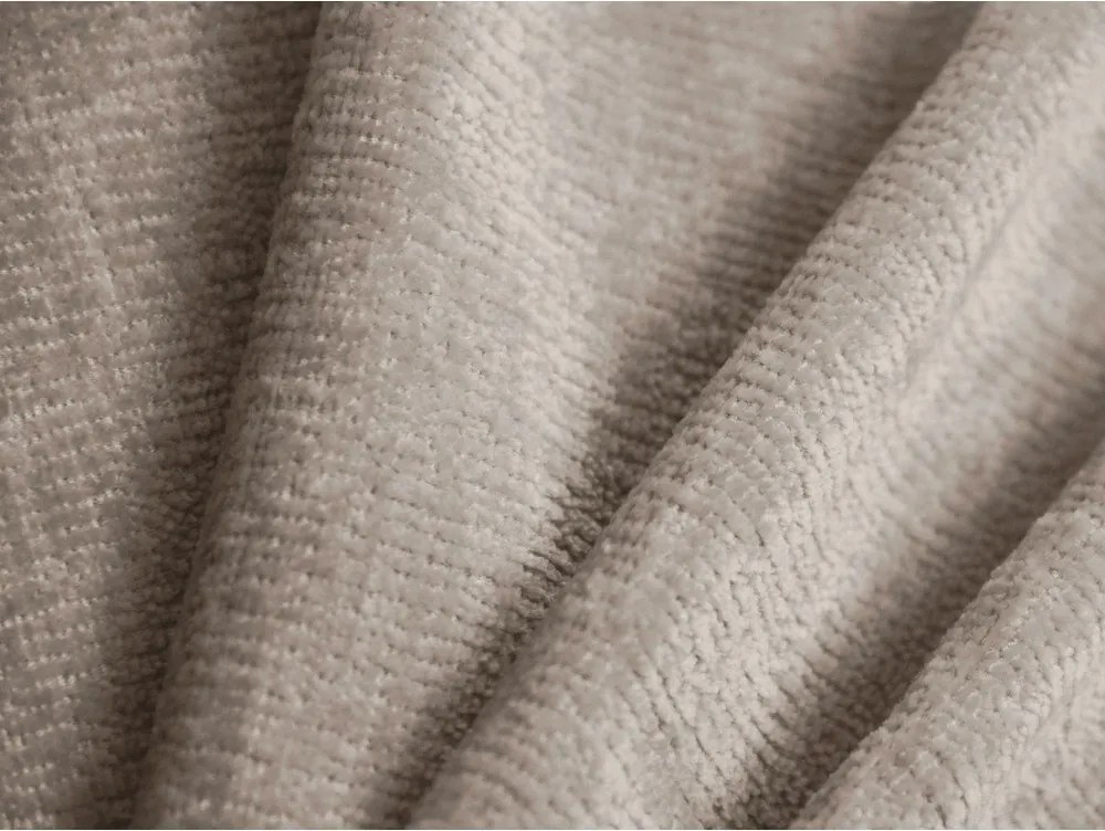 Pat bej tapițat cu spațiu de depozitare cu somieră 90x200 cm Kaelle – Micadoni