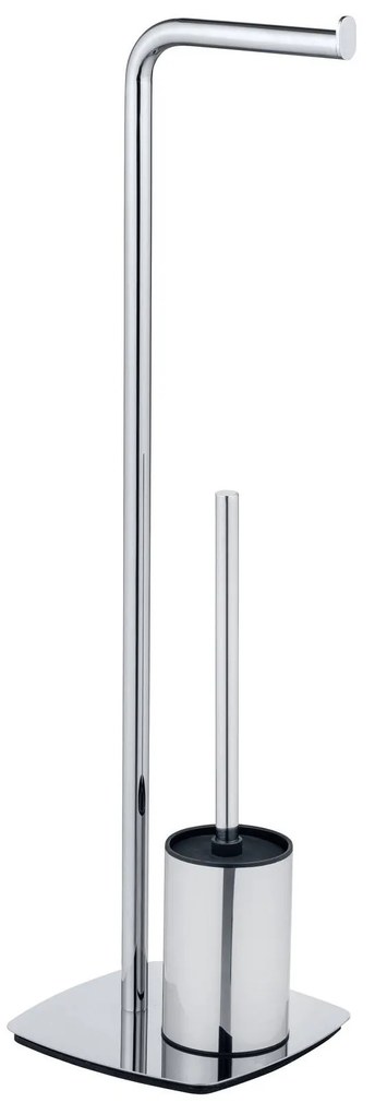 Perie toaleta cu suport hartie igienica, cromat, IRIA, WENKO