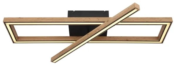 Globo 67287D1 - Plafonieră LED MANDERA LED/36W/230V maro