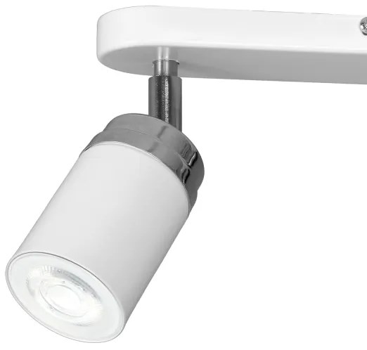 Spot RENO 2xGU10/60W/230V alb/crom