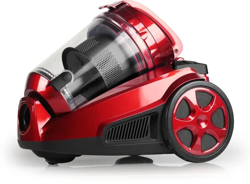 Aspirator fara sac Royalty Line RL-BSCM1400.60, 850W, 3 litri, Filtru HEPA, Ciclon, Rosu