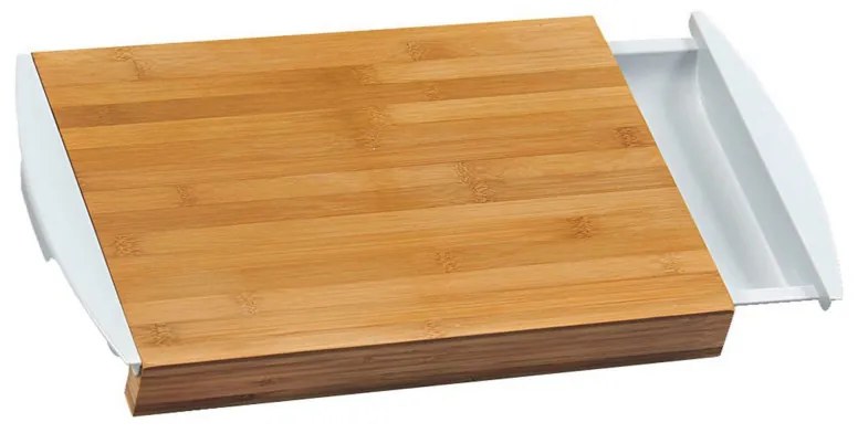Tocator Kesper 58351, 41x25x4cm, Recipiente incorporate, Bambus, Maro