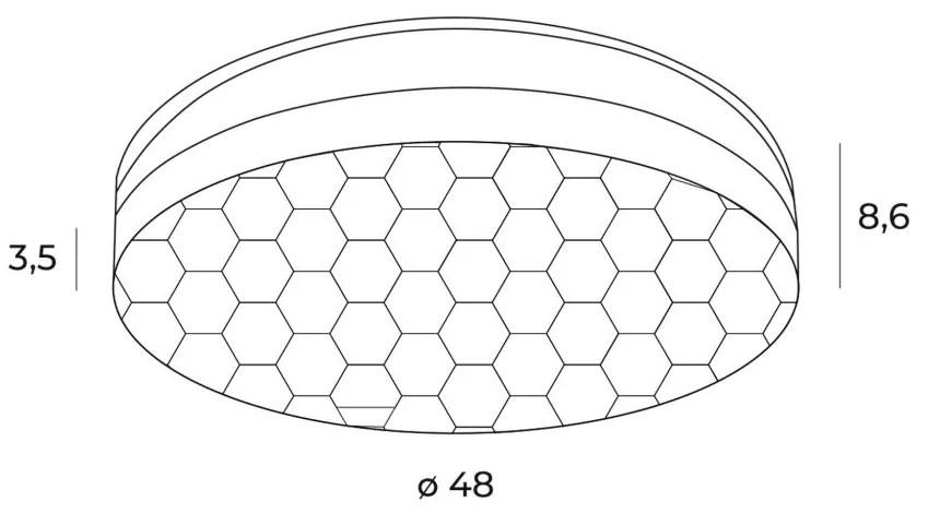 Plafoniera LED design modern SEKKO