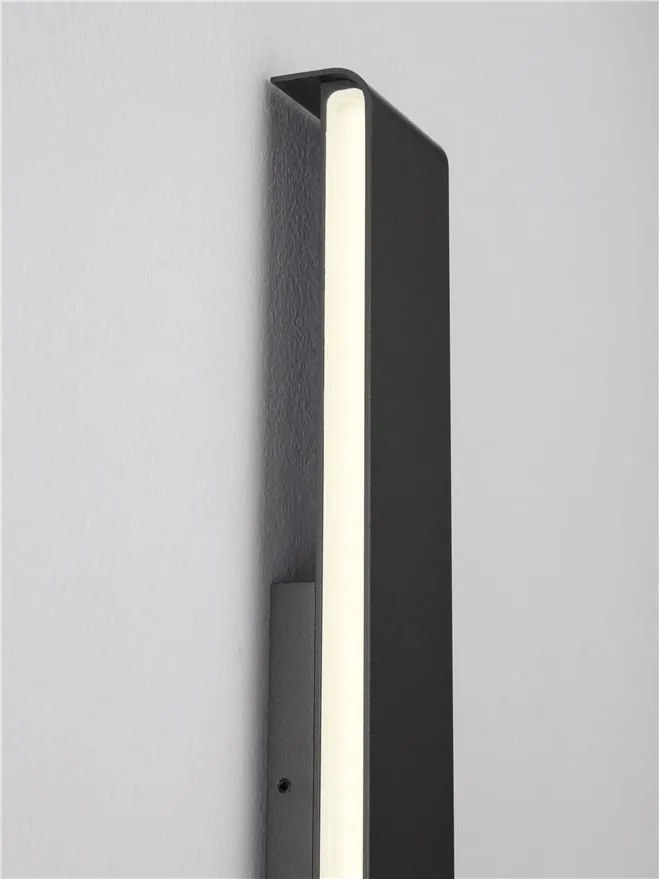 Aplica exterior neagra liniara 60cm IP65 LED 3000K RANGE