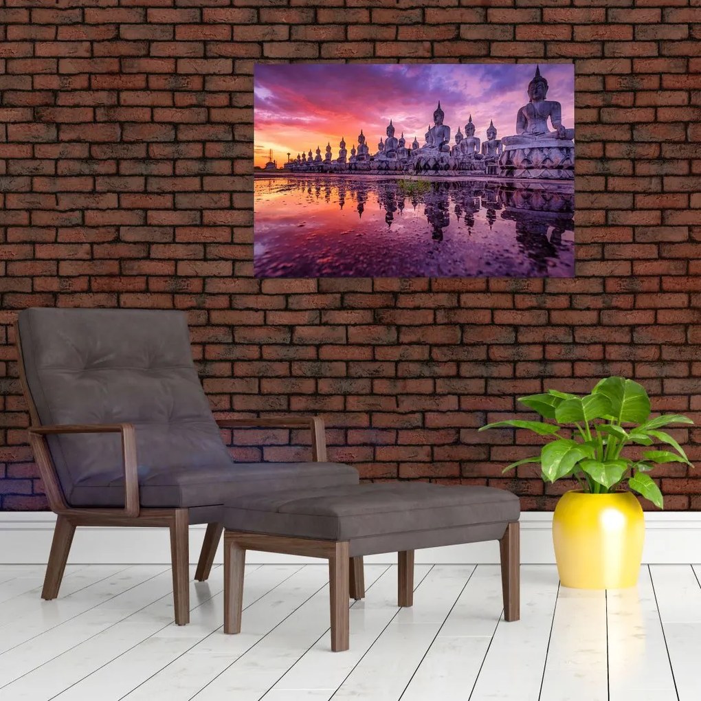 Tablou - Buddha la apus (90x60 cm)