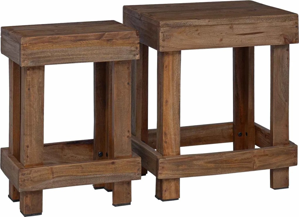 vidaXL Suport pentru plante 2 pcs Maro 70 x 11 x 27 cm Lemn de mahon