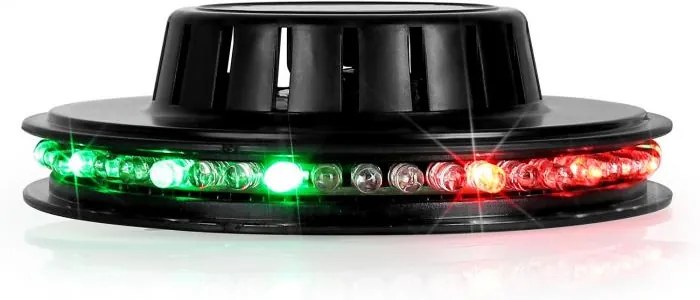 Ibiza LED UFO, efect de lumină, negru, microfon, RGB