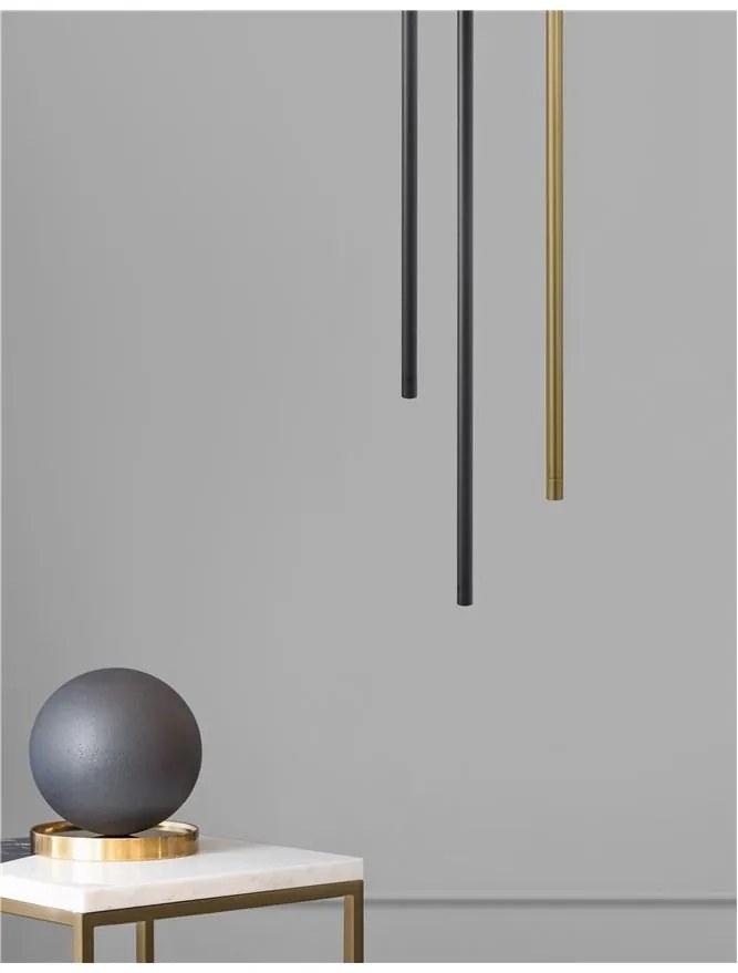 Pendul LED design liniar ELETTRA negru