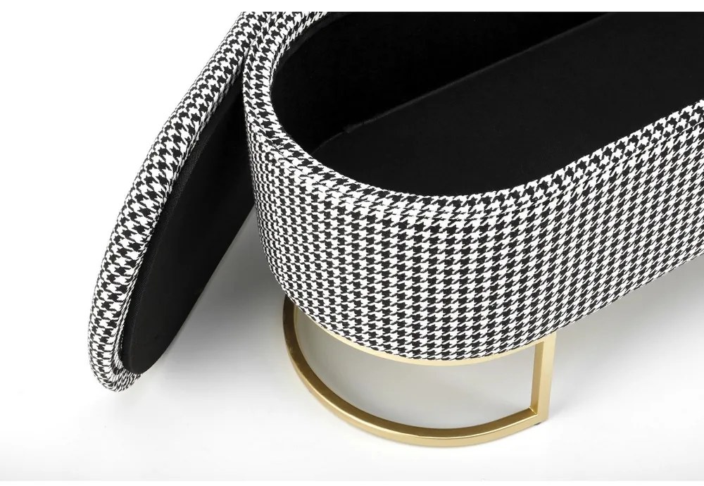 Scaun Harmon, negru/alb