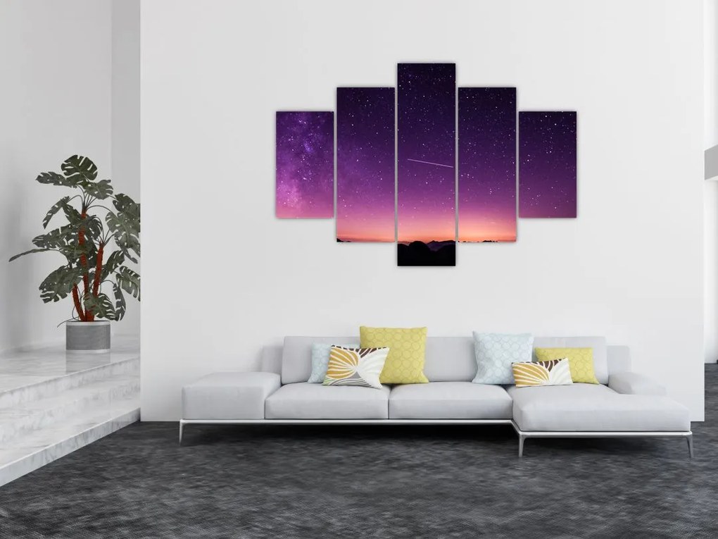 Tablou cu cerul și stea căzând (150x105 cm)