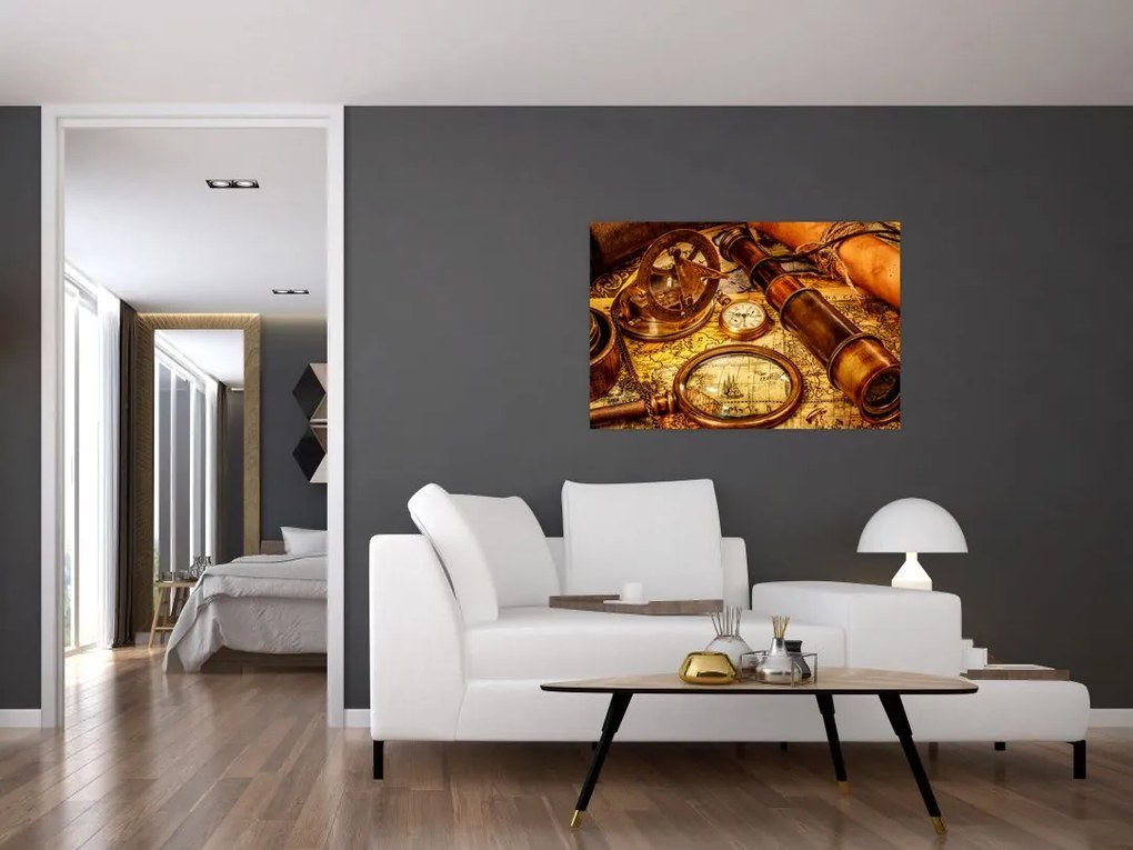 Tablou - uneltele itorice ale marinarior (90x60 cm)