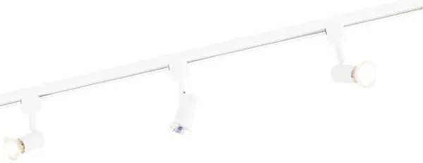 Sistem de șine modern cu 3 spoturi monofazate alb - Jeany