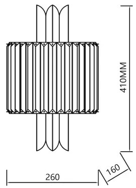 Aplica de perete MARGOT, 2 x E14, 40 W, 230 V, auriu