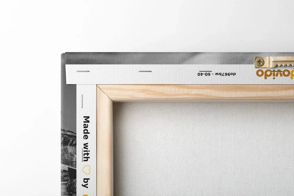 Tablou bazilica romană în design alb-negru