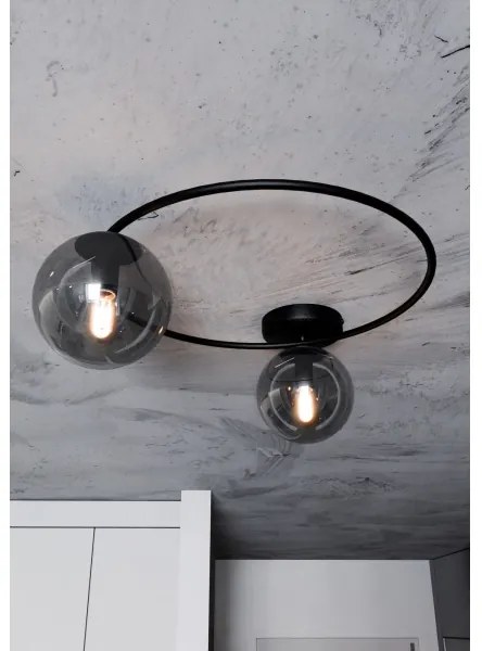 Plafonieră SOPRA 2xE14/10W/230V negru