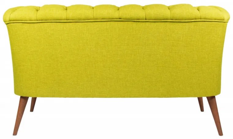 Canapea 2 Locuri, Lemn Solid, West Monroe, Verde Fistic