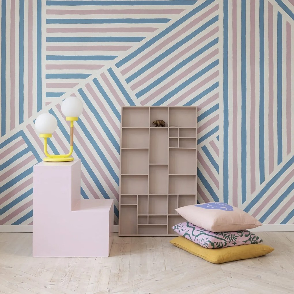 Fototapet, Different Directions, Pink &amp; Blue, Rebel Walls