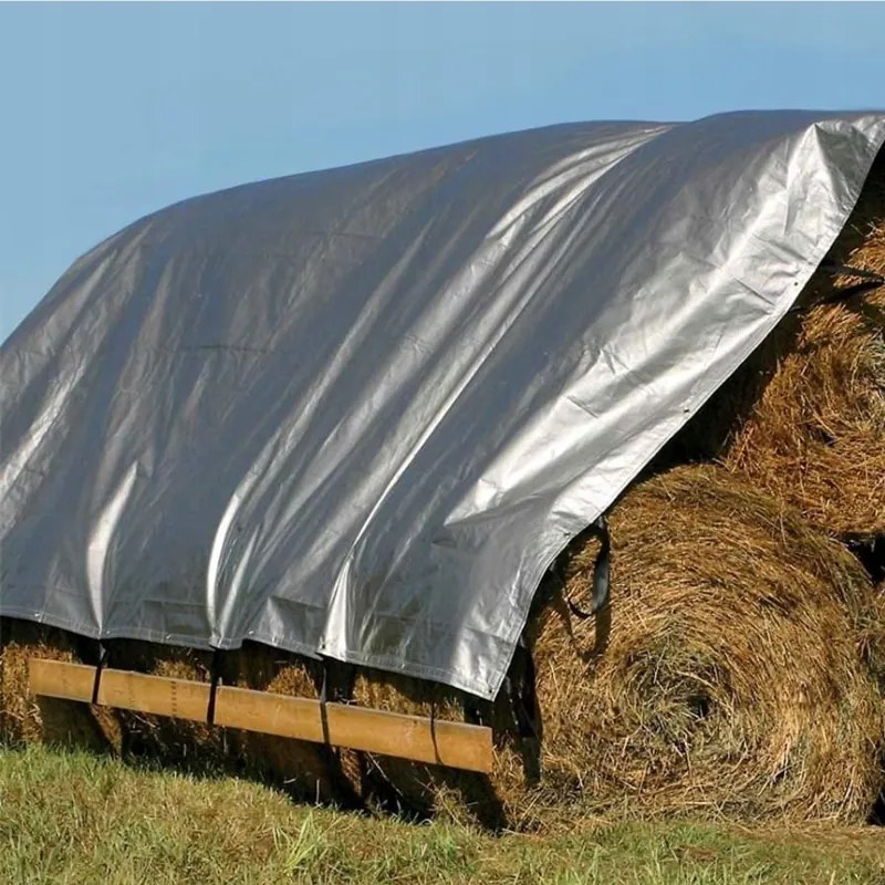 Prelată rezistentă la îngheţ, maro-argintie 4m x 6m