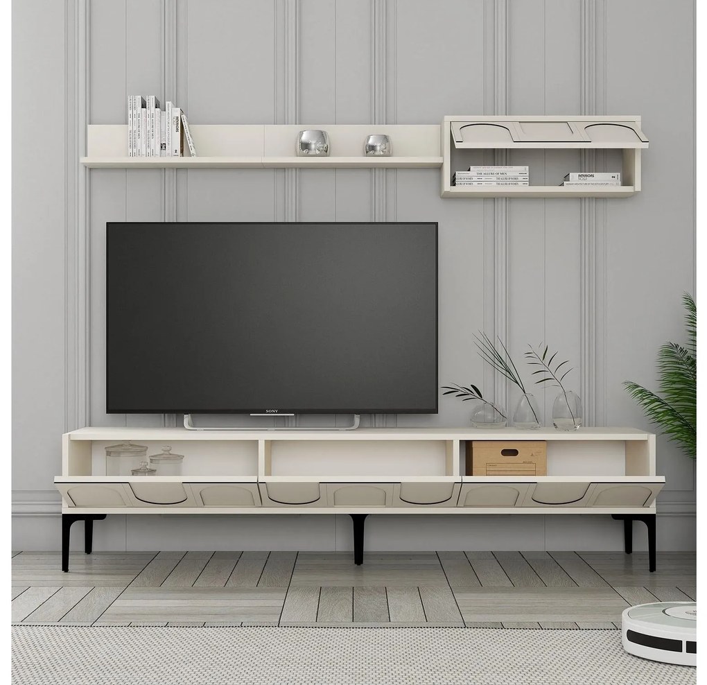 Mobilier living Bipemu 4 (crem + negru) . 1095708