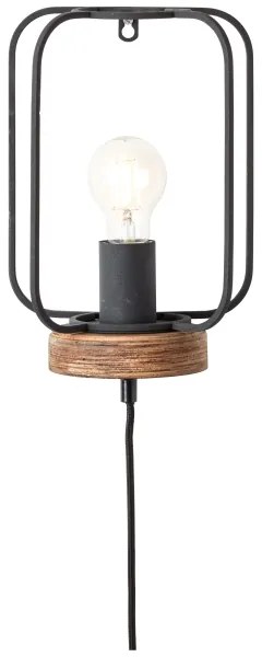 Brilliant - Aplică de perete TOSH 1xE27/52W/230V, finisaj plop