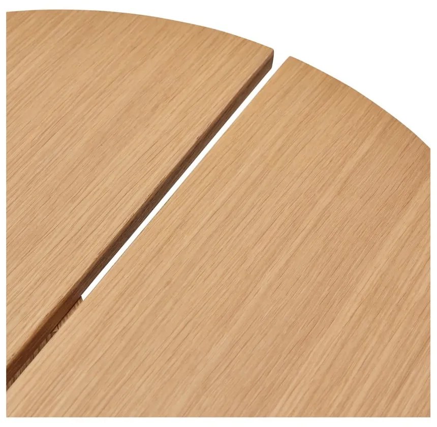 Măsuță auxiliară rotundă cu aspect de lemn de stejar ø 55 cm Dash – Hübsch