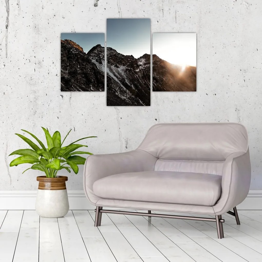 Tablou - Lanț de munți stâncos (90x60 cm)