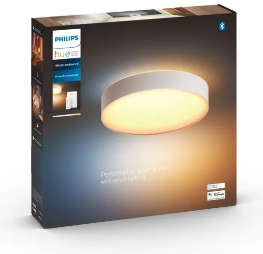 Philips - Plafonieră LED dimmabilă Hue ENRAVE M LED/19,2W/230V albă + telecomandă