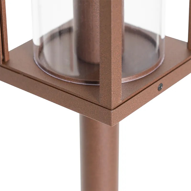 Lampă de podea industrială pentru exterior maro ruginiu 100 cm IP44 - Charlois