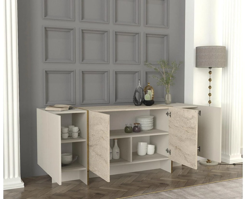 Dulap Veya 4 (Travertin + Nisipiu) . Promo -23%. 1102633