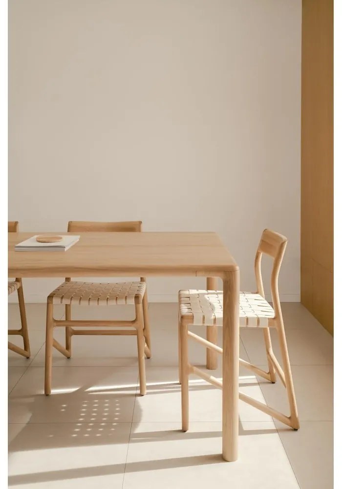 Masă de dining din lemn de stejar 90x200 cm Derven – Gazzda