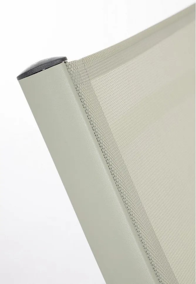 Șezlong de grădină taupe din metal Taylor – Bizzotto