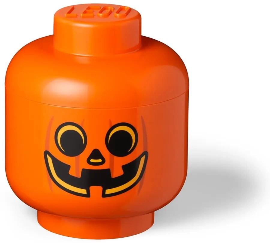 Cutie depozitare LEGO® Pumpkin Head L, portocaliu