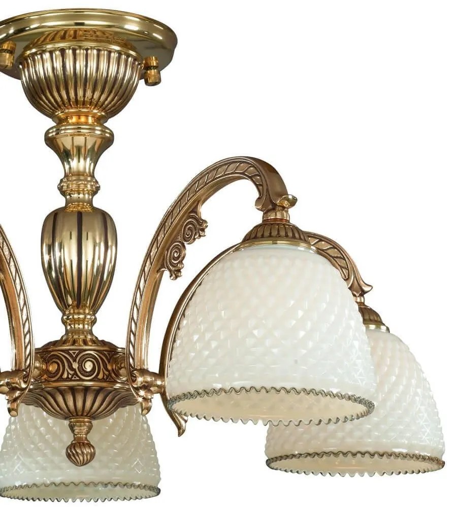 Lustra aplicata din alama cu 5 brate design italian 7125