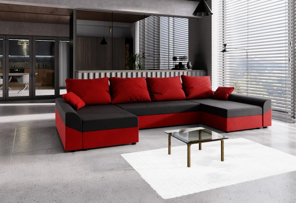Supermobel Canapea extensibilă în formă de U DENVER N, 311x90x140, sawana 21/sawana 01