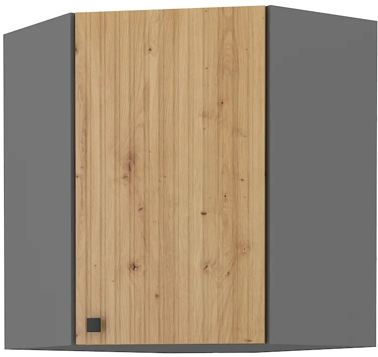 Dulap inferior de bucătărie de colț Avantoe 58x58 GN-72 1F (Stejar artisan + Antracit). 1049622