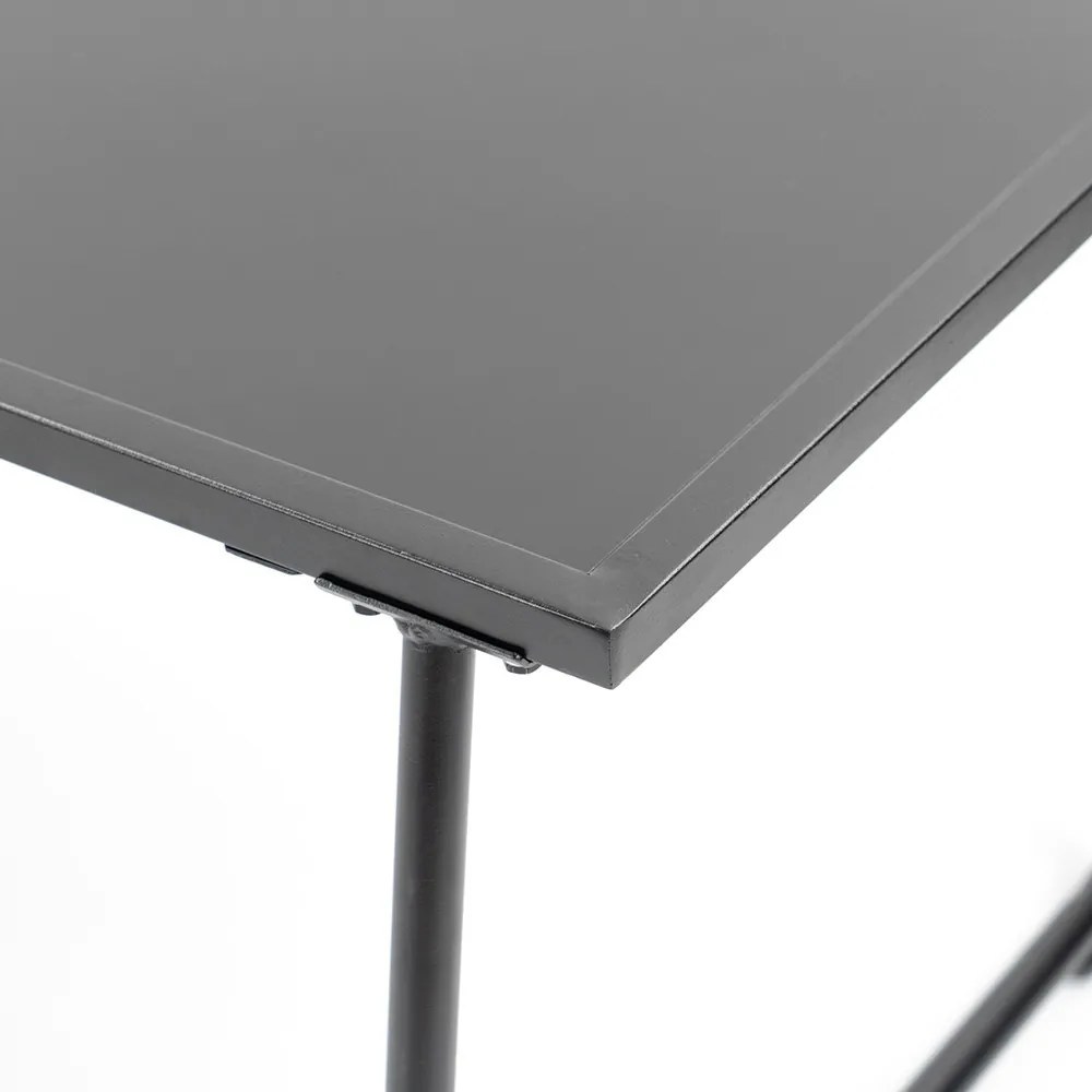 Set mobilier de grădină Lorca 4+1 negru