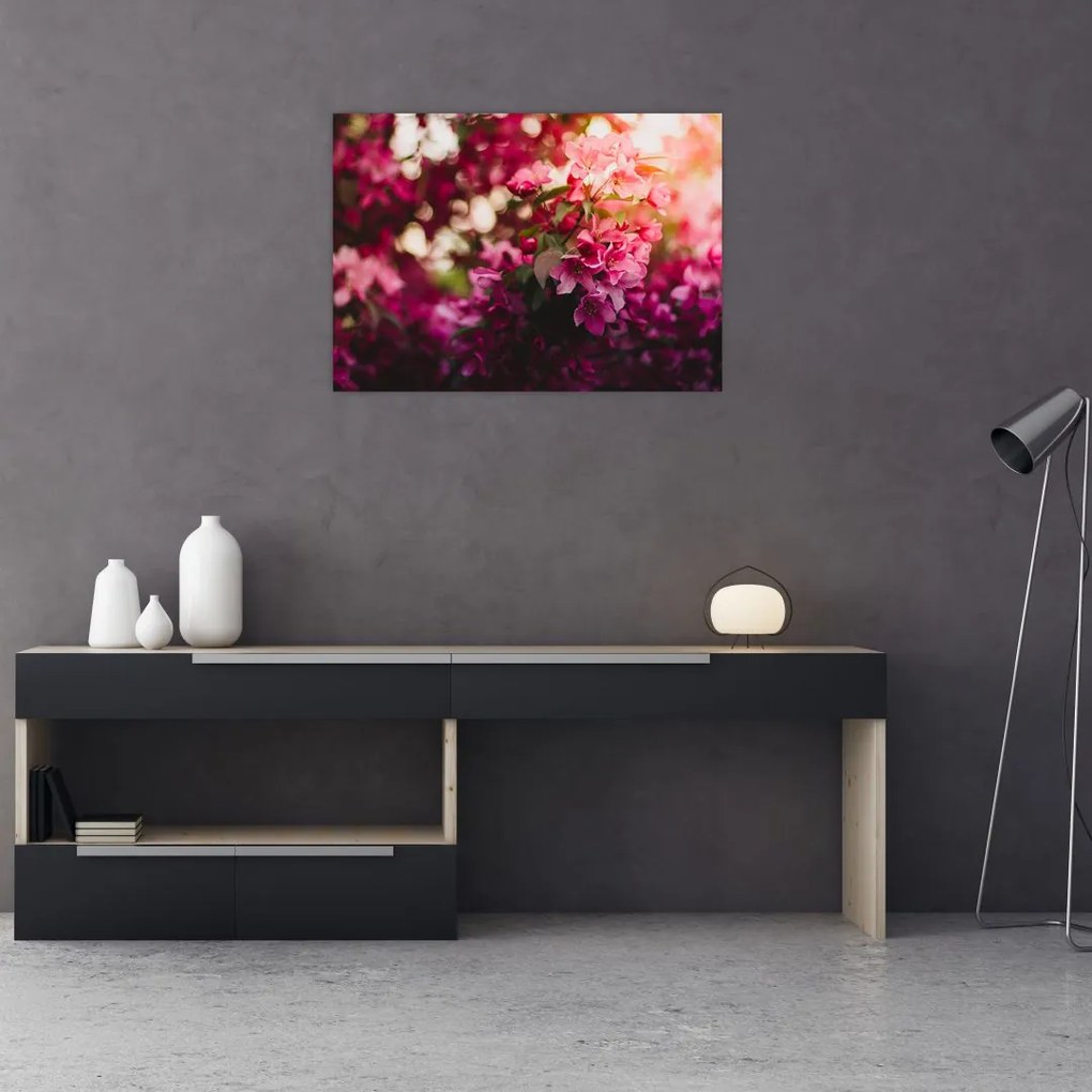 Tablou cu florile tufișului înflorit (70x50 cm)
