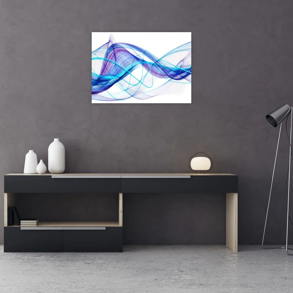 Tablou pe sticlă abstracției (70x50 cm)