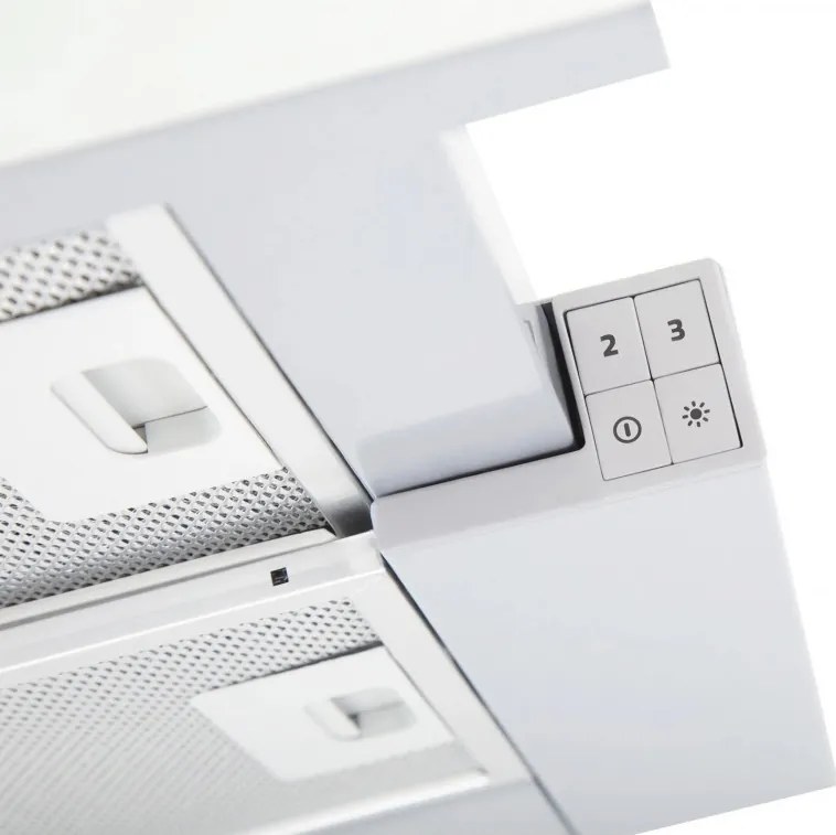 Hota de bucătărie încastrabilă Elica Elite 14 Lux GRVTWH 60, 121 W, 60 cm, Clasa D, 304 m³/h, iluminare LED, Gri/Alb