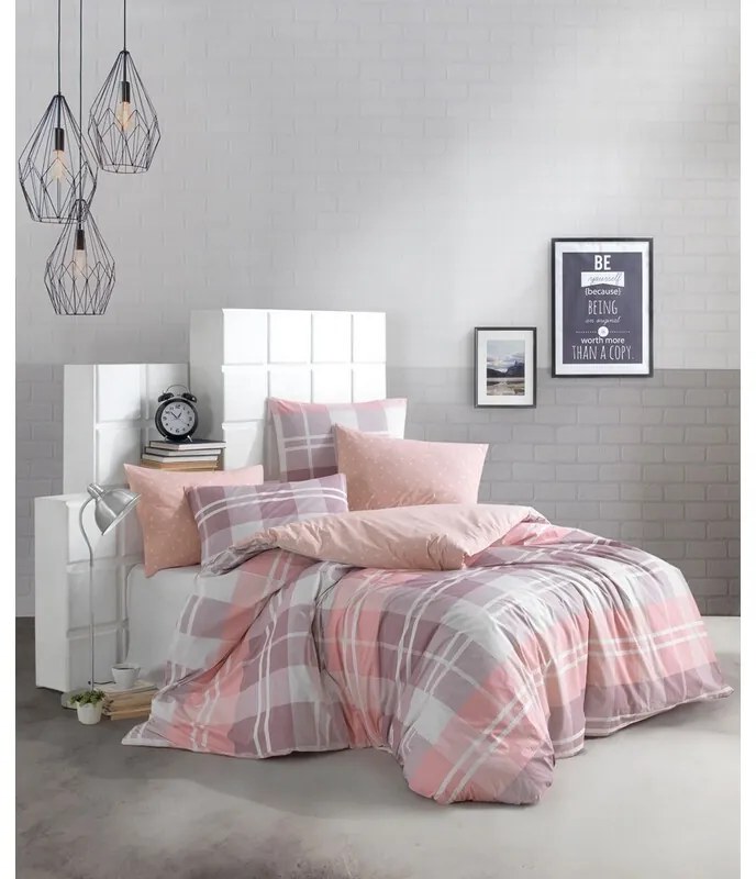 BedTex Lenjerie de pat din bumbac Mark roz, 140 x200 cm, 70 x 90 cm, 140 x 200 cm, 70 x 90 cm