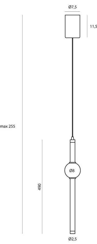 Pendul LED modern, Travertin, Verdes