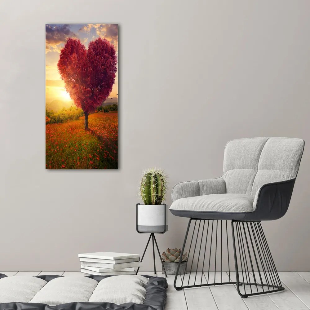 Tablou canvas Copac inima