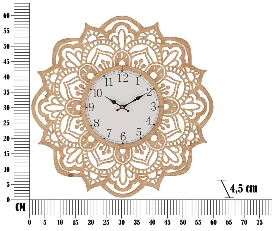 Ceas de perete ø 60 cm Carving – Mauro Ferretti