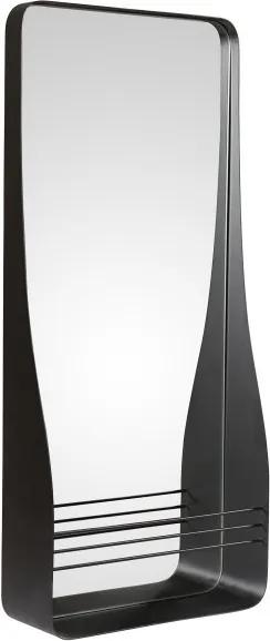 Oglinda dreptunghiulara neagra din metal 40x92 cm Elliot Zago