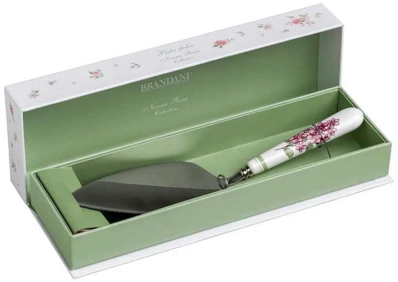 Spatulă pentru tort cu mâner din ceramică Brandani Nonna Rosa