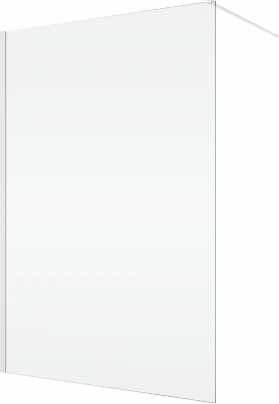 Paravan dus sticla walk-in 80x200 cm, alb, sticla 8 mm, Ronal Easy 800x2000 mm, Alb