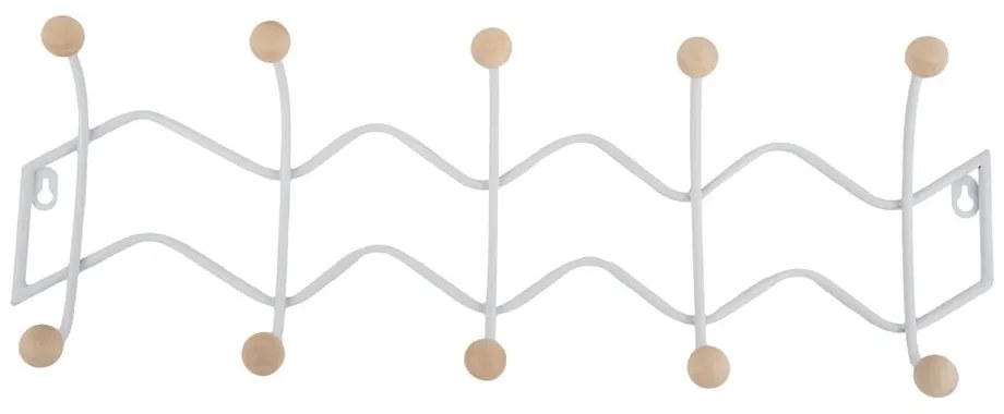 Cuier de perete alb din metal 61 cm Zig Zag – PT LIVING