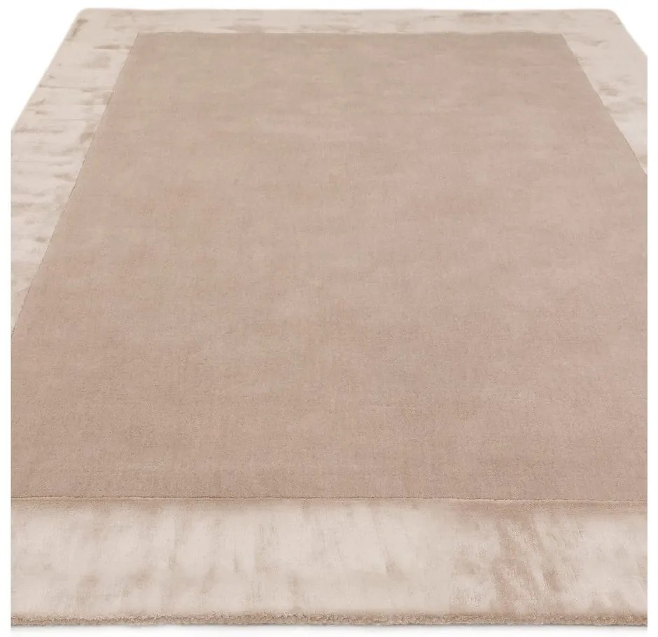 Covor bej handmade din amestesc de lână 80x150 cm Ascot – Asiatic Carpets