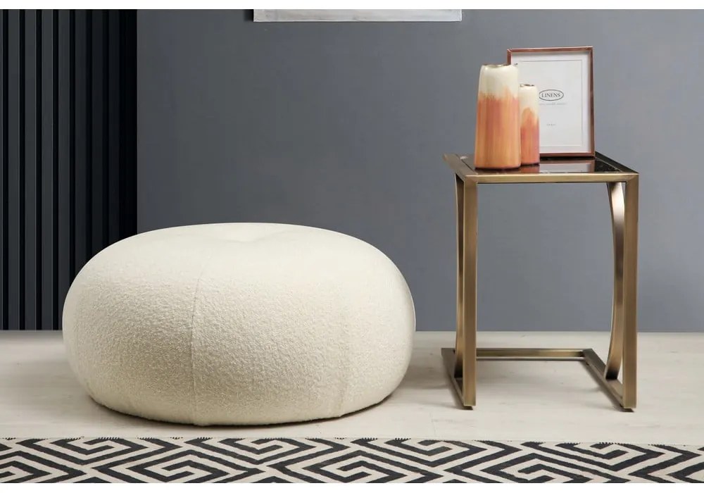 Taburet alb Artie Tina